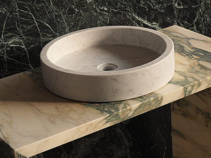 Lavandino Edge Bianco Cararra