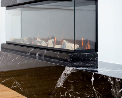 Rivestimento Camino Vienna, Nero Marquina